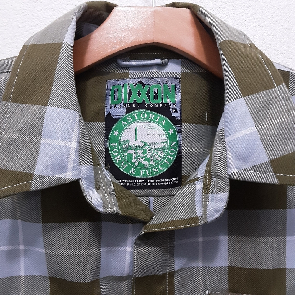 Dixxon Astoria Form Function Plaid Button Long Sl… - image 3